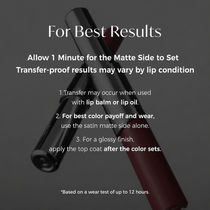 Herbivoren Dual-Tone Dual-Ended Liquid Lipstick, Matte & Gloss Two-Tip Lip Color
